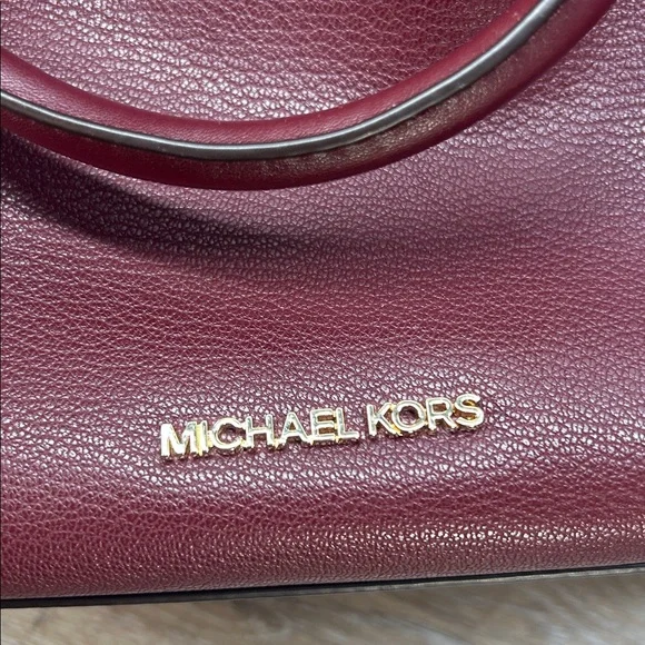 3329 Michael Kors Mercer Gallery Medium satchel burgundy - Picture 15 of 15